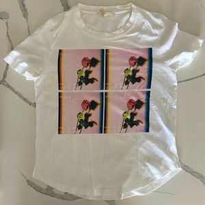 Maje rose video t-shirt size 1 (xs/s)
